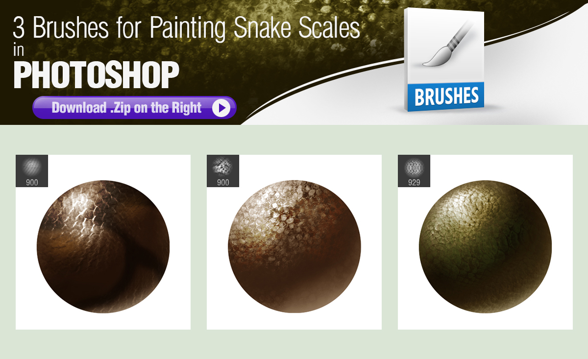 photoshop brushes for painting snake scales