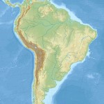 South America laea relief location map