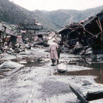 Destroyed steel factory near Corral - Photo from the autumn of 1960