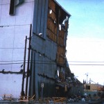 The 5-story JCPenney department store in Anchorage in 1964, following the earthquake.