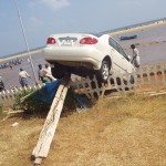 Tsunami destruction in Chennai, Tamil Nadu, India.