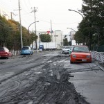 Soil liquefaction in Kōtō, Tokyo